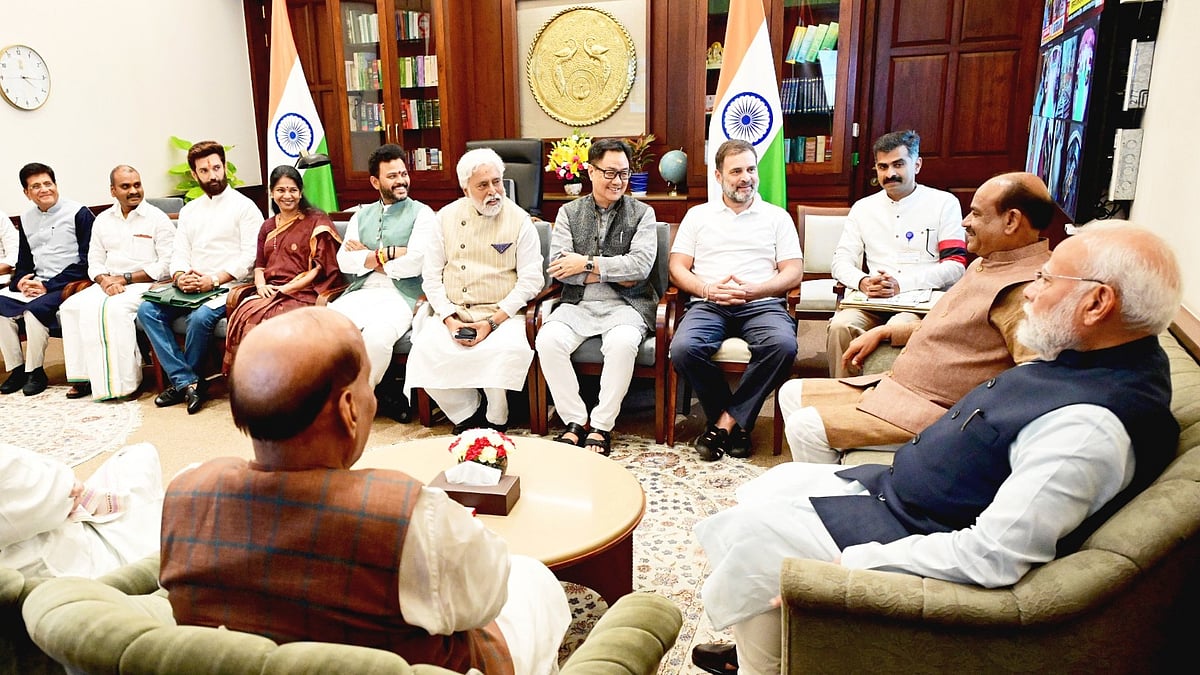 X/@LokSabhaSectt : Tea Meeting Called By Lok Sabha Speaker Brings Together PM Modi, Rahul Gandhi And Other MPs |